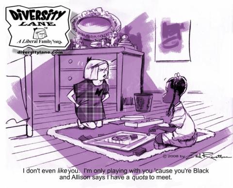 Diversity Lane cartoon